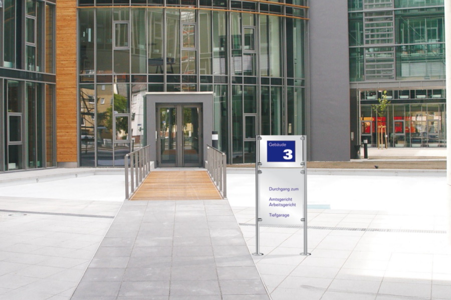 Edelstahlschilder